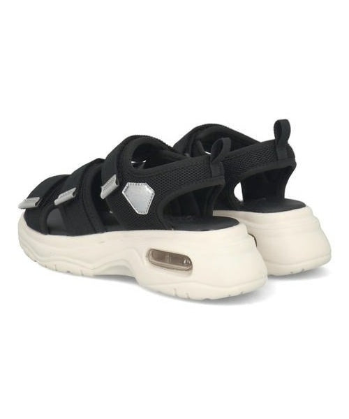 Kids Cushion Platform Sports Black White Sandals VK-AirStrap
