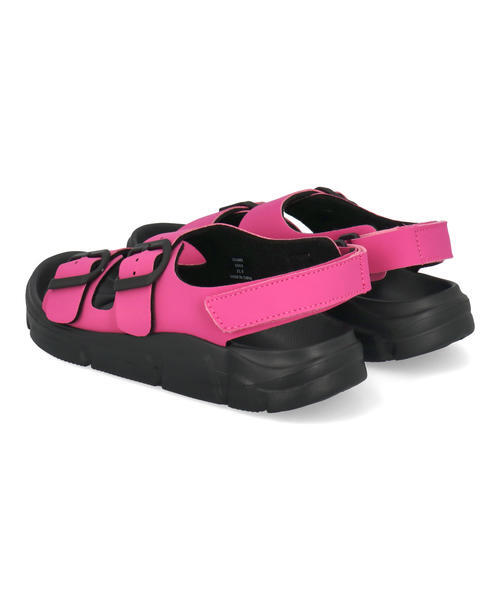 Kids Double Strap Footbed Pink Sandals VK-FlexStrap