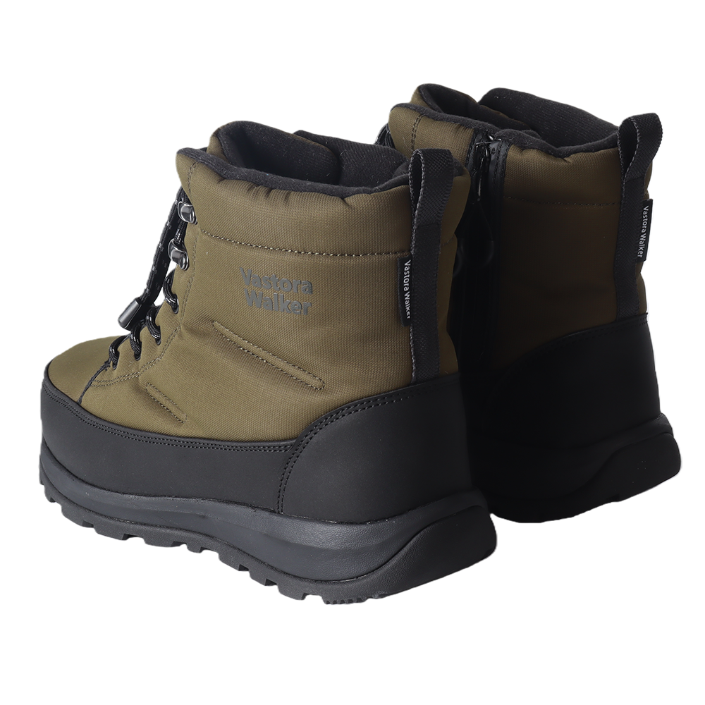 Men’s Waterproof Outdoor Winter Mid-Calf Boots with Adjustable Strap and Anti-Slip Fiberglass Sole V-SnowGuard