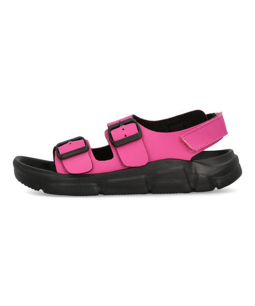 Kids Double Strap Footbed Pink Sandals VK-FlexStrap